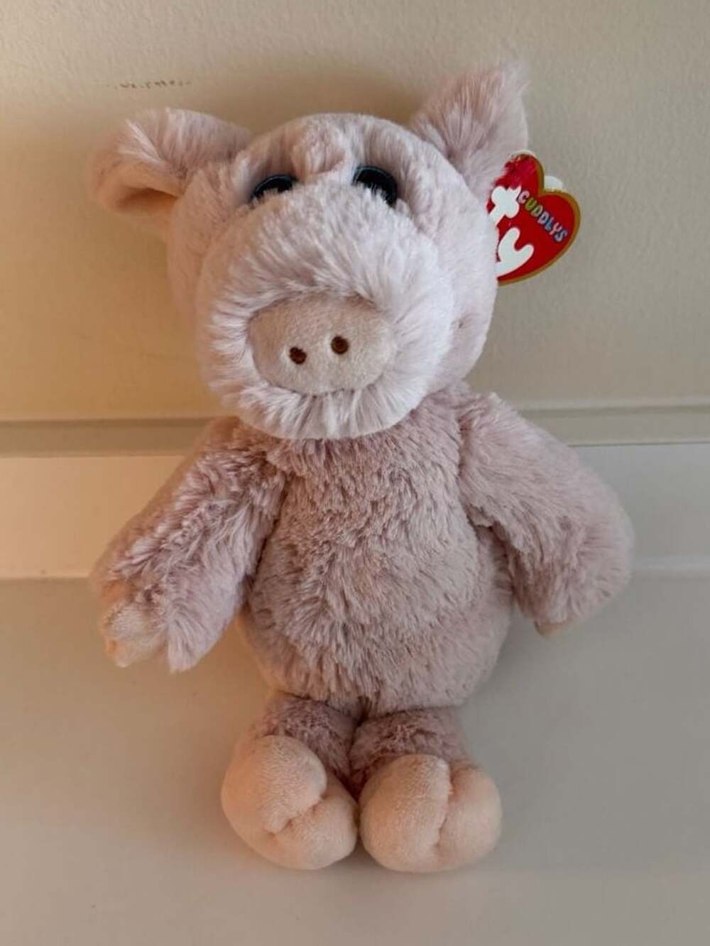 Ty Cuddlys Otis The Pig Pink Plush Stuffed Animal Toy